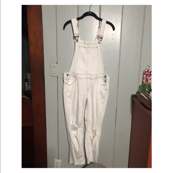 Paige denim white overalls - Picture 2 of 8